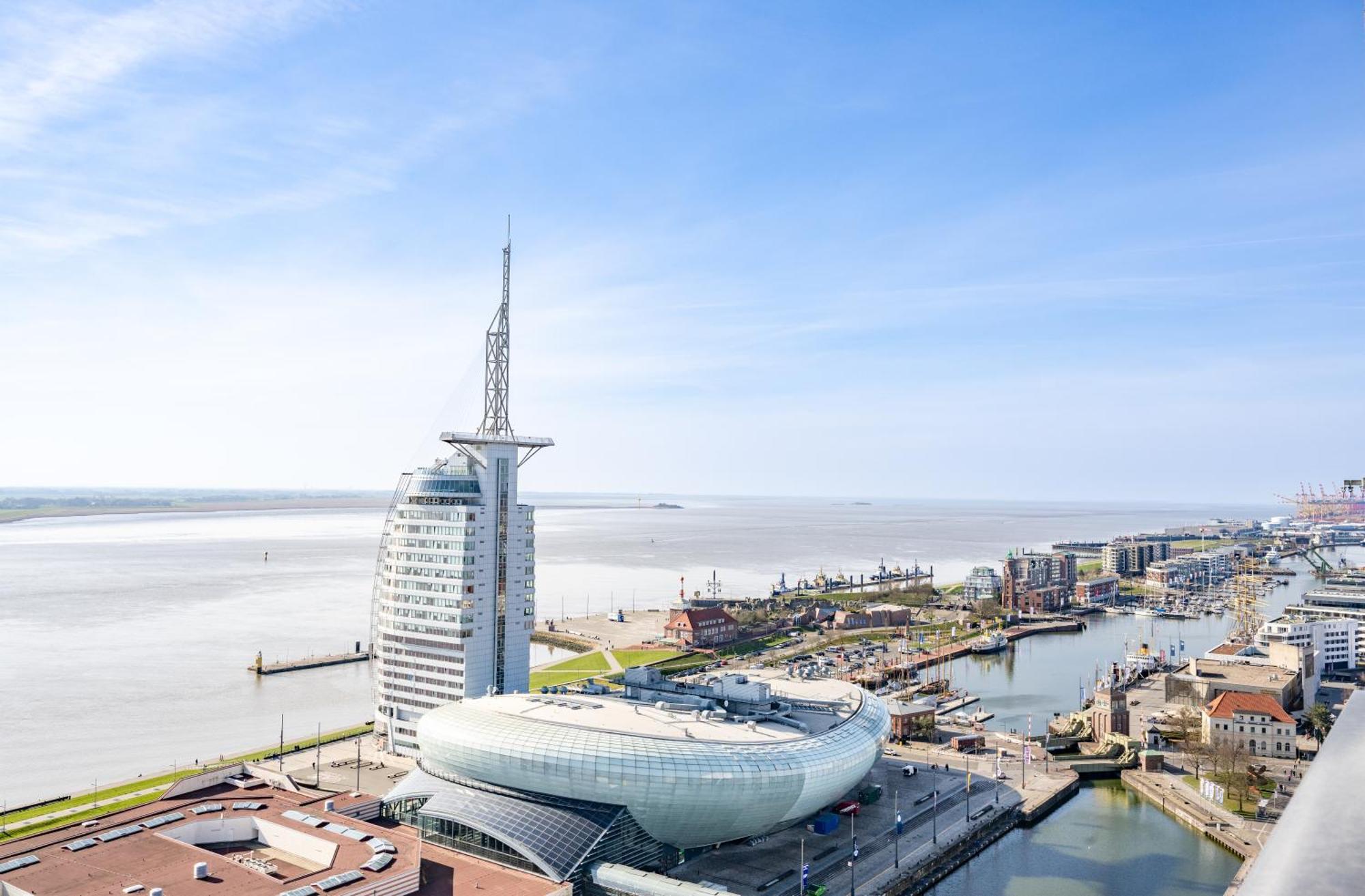 Exklusives Apartment Sunrise Mit Whirlpool, Pool Und Sauna 브레머하펜 외부 사진